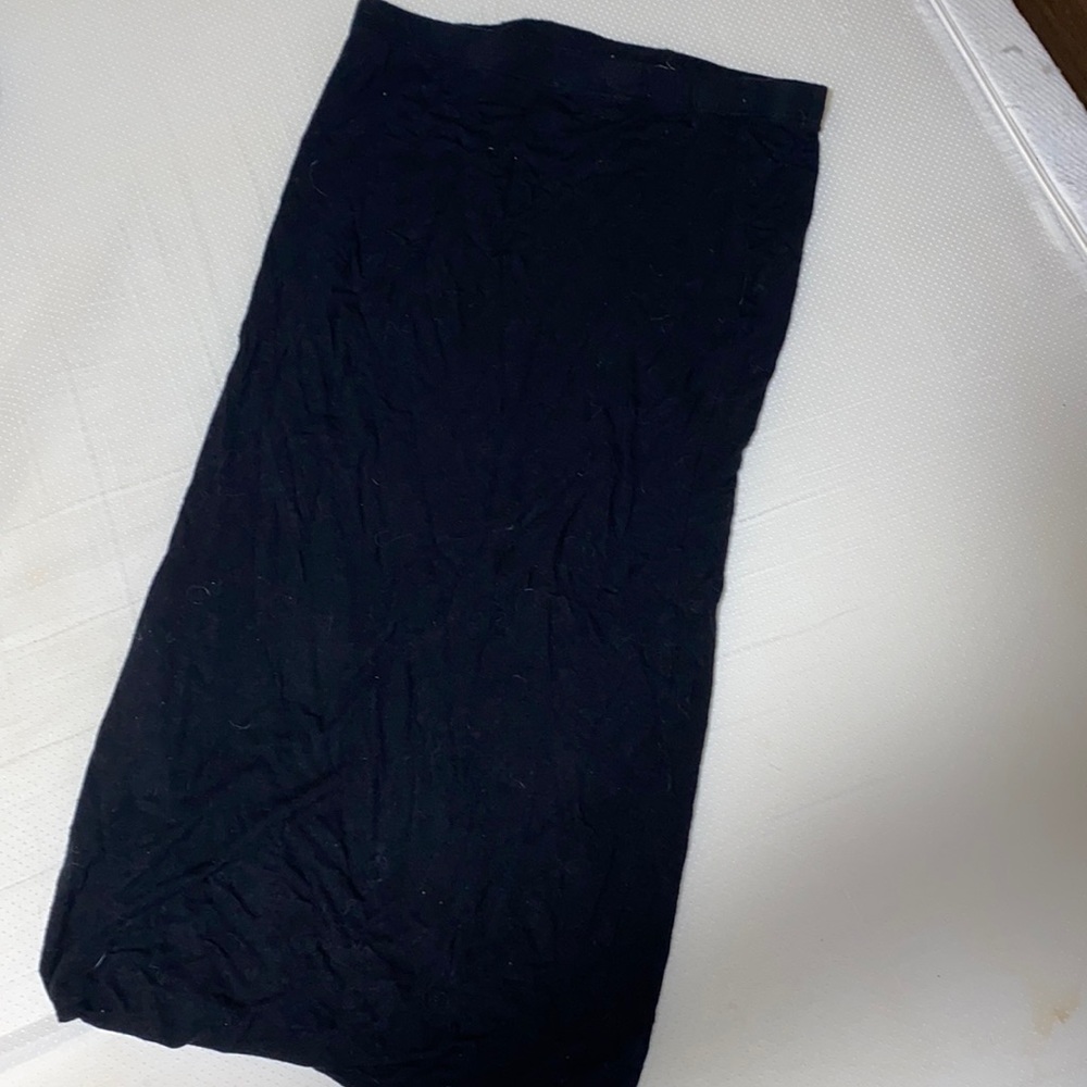 Black spandex maxi skirt